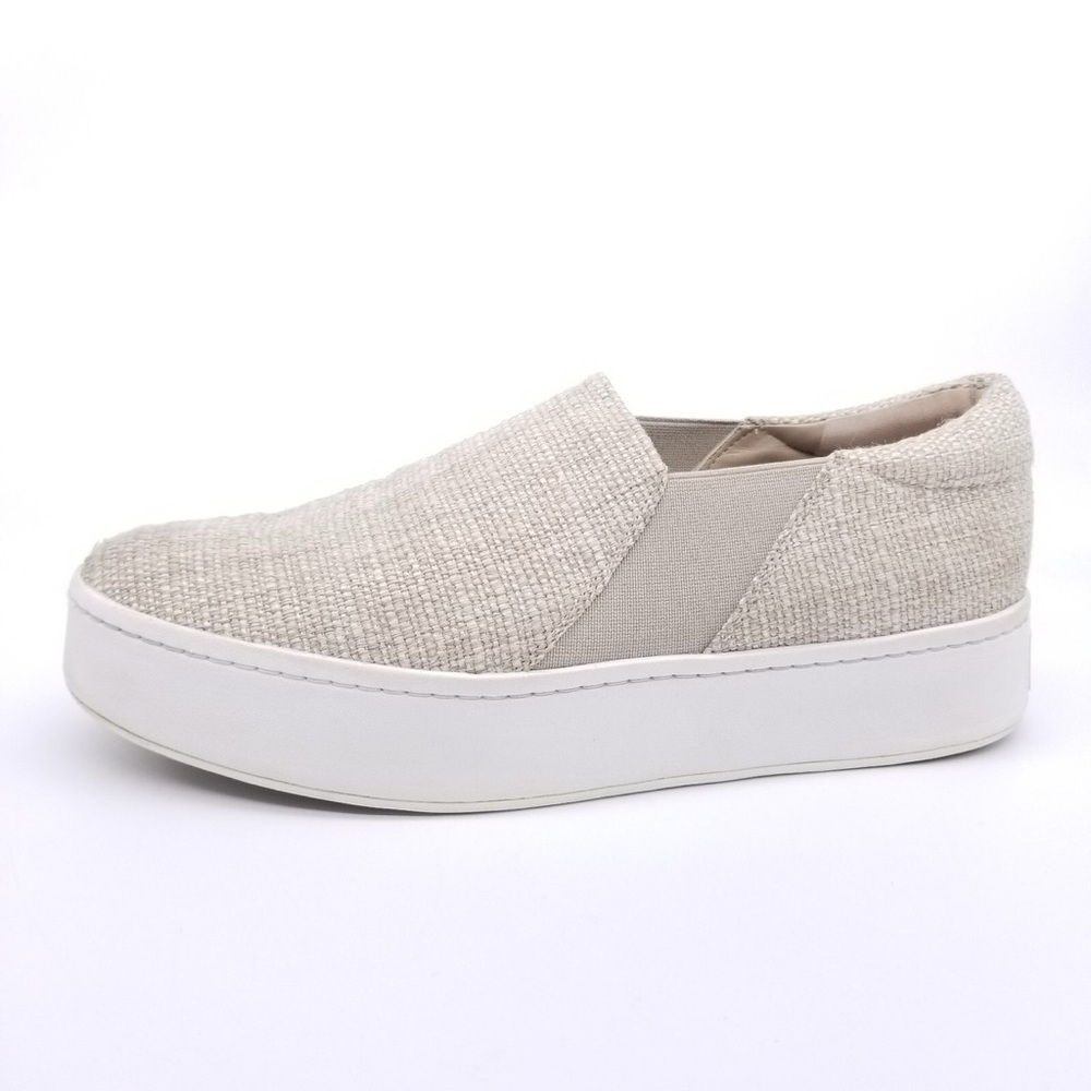 Vince Women's Slip-On Platform Sneaker - Beige sz 9